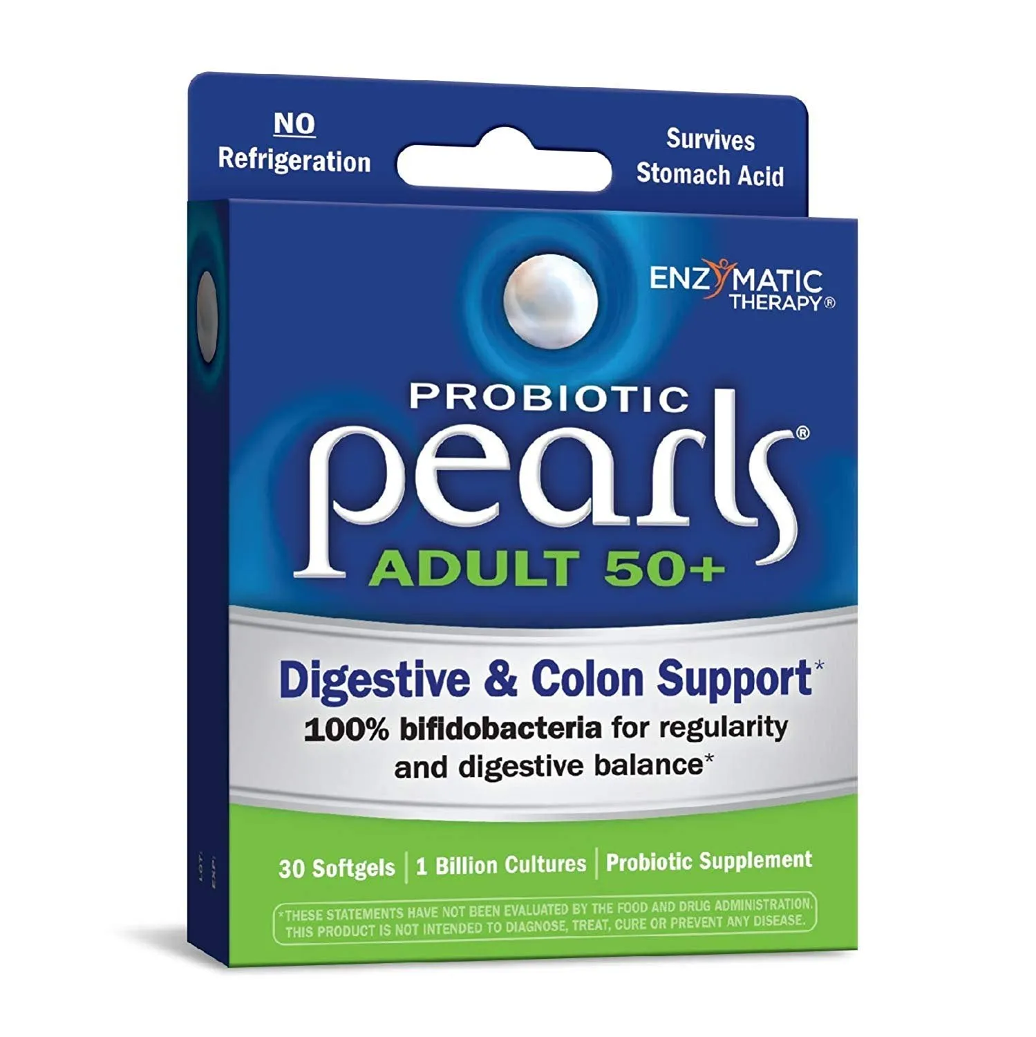 Probiotic Pearls Adult 50  Digestive & Colon Support, 30 Once Daily Softgels