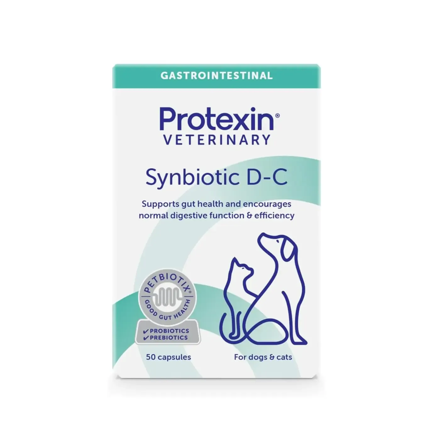 Protexin - Synbiotic D-C Digestive Supplement 50 Caps