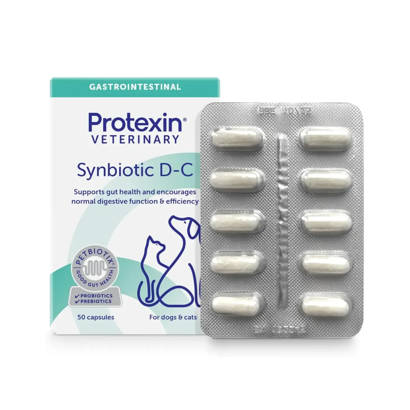 Protexin - Synbiotic D-C Digestive Supplement 50 Caps