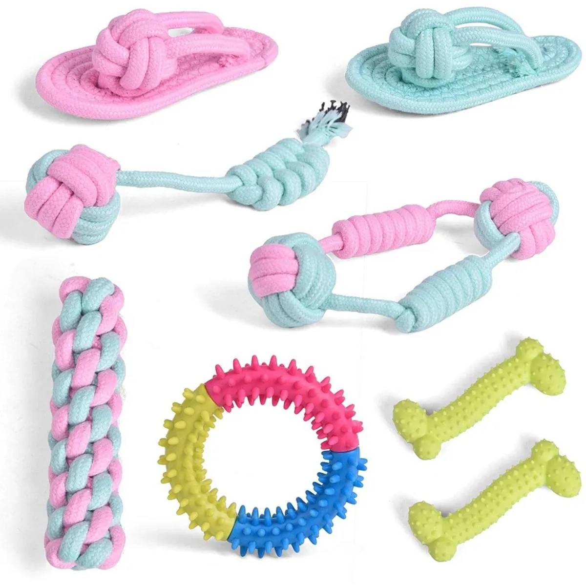 Rope and Slippers Chew Toy Set for Pets