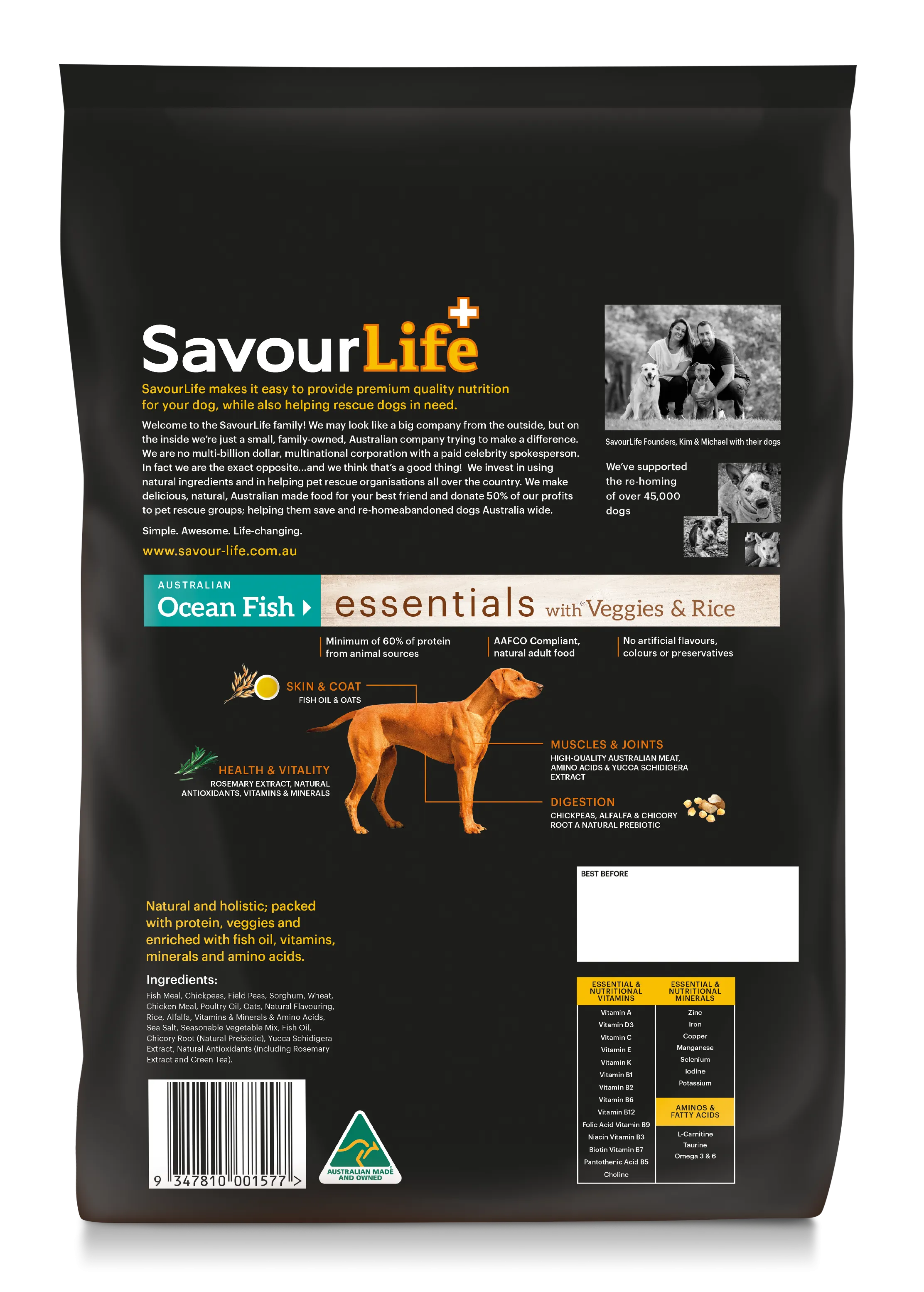 SavourLife - Essentials Ocean Fish Dog Dry Food (3kg)