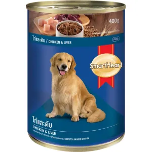Smartheart Chicken & Liver Canned Dog Food 400g