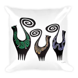 SNOOTY CATS Square Pillow