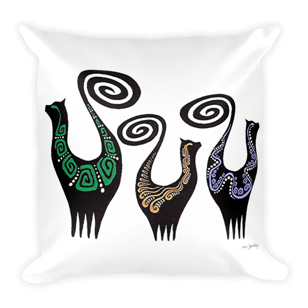 SNOOTY CATS Square Pillow