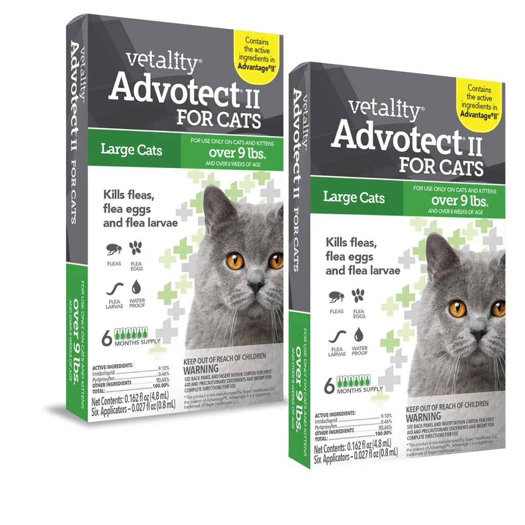 TevraPet Vetality Advotect II for Large Cats Over 9 lbs