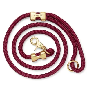The Foggy Dog Marine Rope Dog Leash - Wine