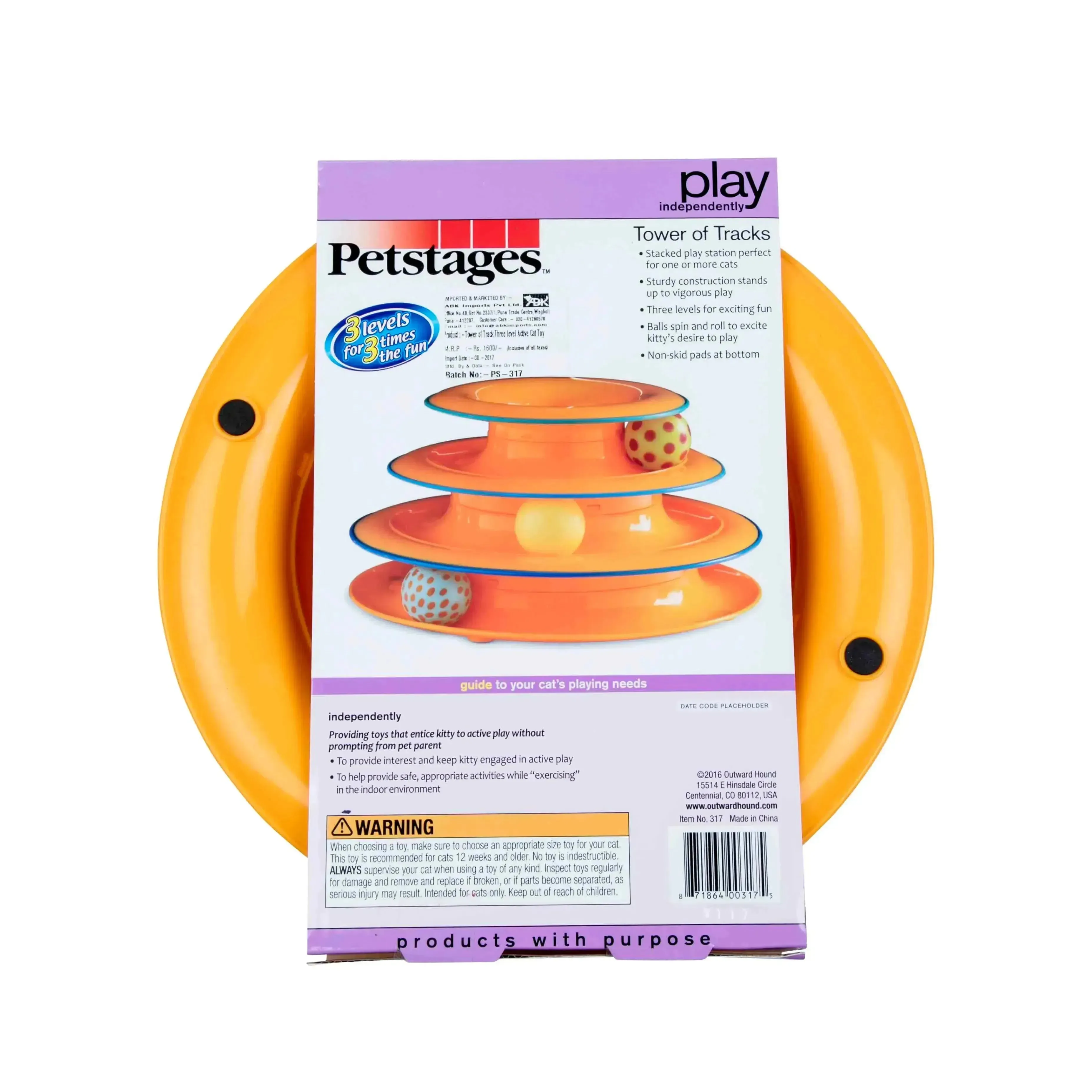 Tower Of Track, Three Level Active Cat Toy