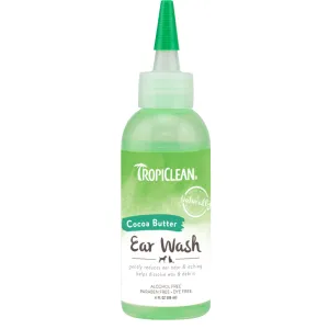 Tropiclean | Dog Ear Care | Cocoa Butter Alcohol Free Cleaner Wash - 118ml