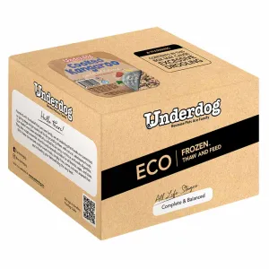 Underdog Cooked Kangaroo Complete & Balanced Eco Pack Frozen Dog Food 3kg
