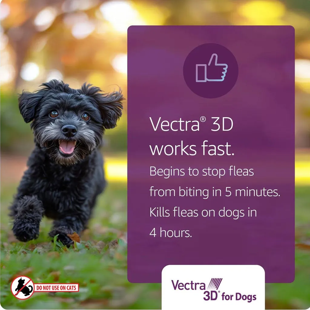 Vectra 3D Flea and Tick Spot Treatment for Dogs & Puppies, 56-95 lbs