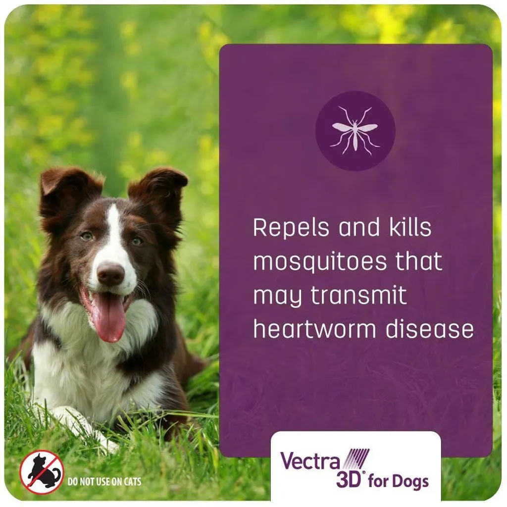 Vectra 3D Flea and Tick Spot Treatment for Dogs & Puppies, 56-95 lbs