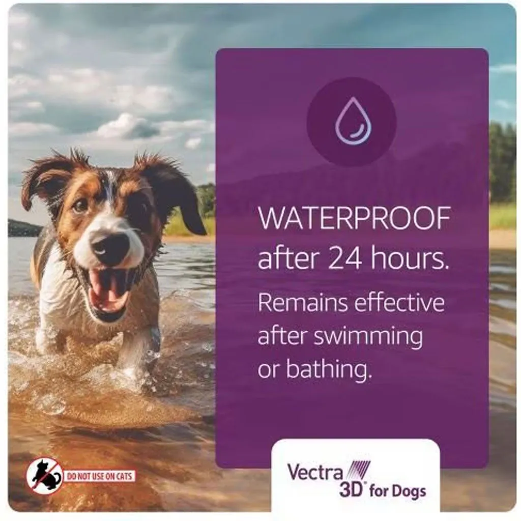 Vectra 3D Flea and Tick Spot Treatment for Dogs & Puppies, 56-95 lbs