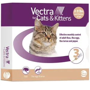 Vectra Flea & Tick Spot Treatment for Cats & Kittens, 2-9 lbs
