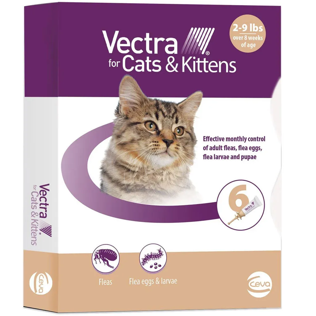 Vectra Flea & Tick Spot Treatment for Cats & Kittens, 2-9 lbs