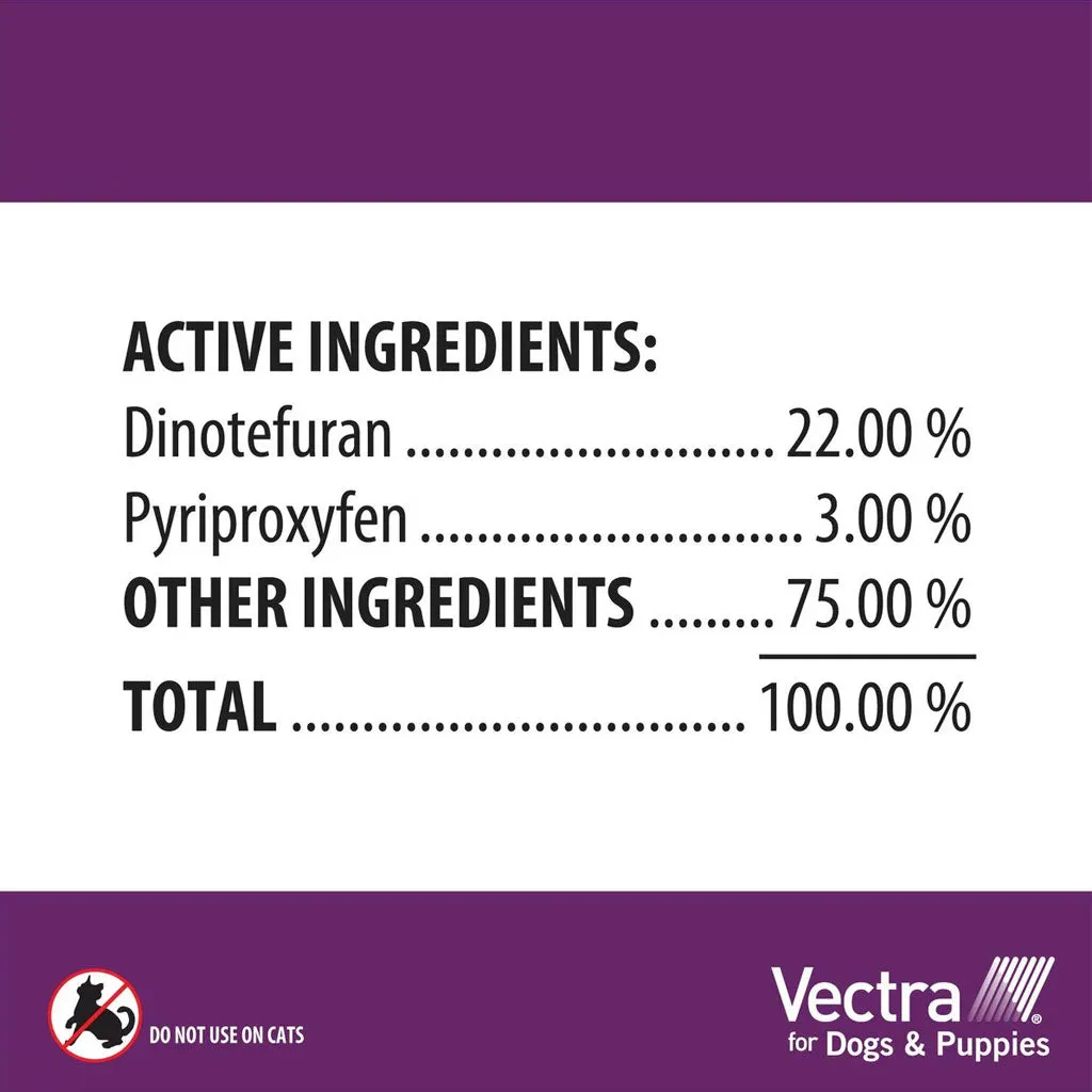 Vectra Flea and Tick Spot Treatment for Large Dogs & Puppies, 56-100 lbs