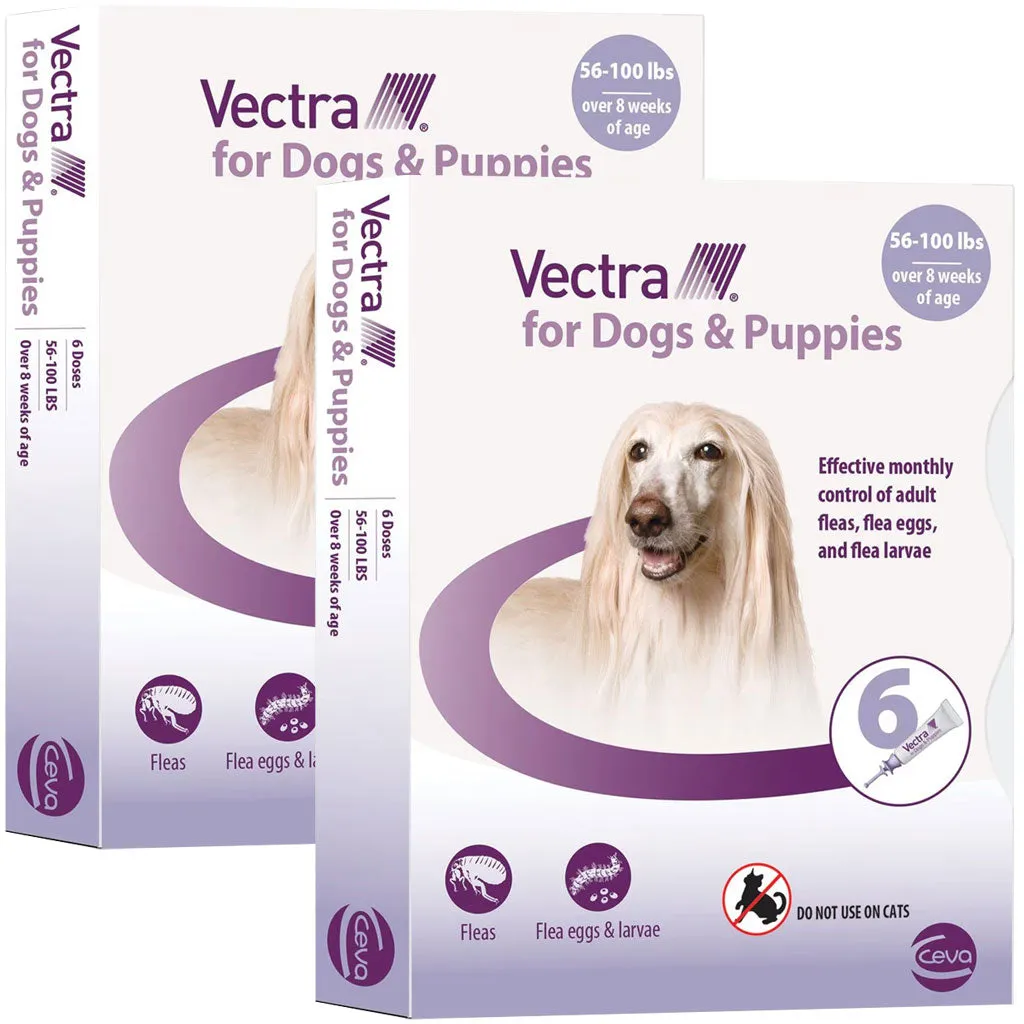Vectra Flea and Tick Spot Treatment for Large Dogs & Puppies, 56-100 lbs