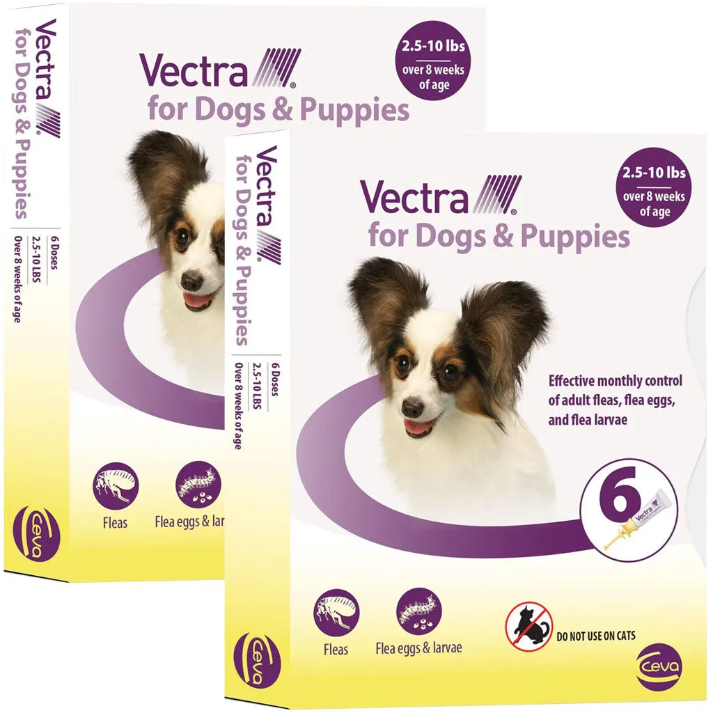 Vectra Flea and Tick Spot Treatment for X-Small Dogs & Puppies, 2.5-10 lbs