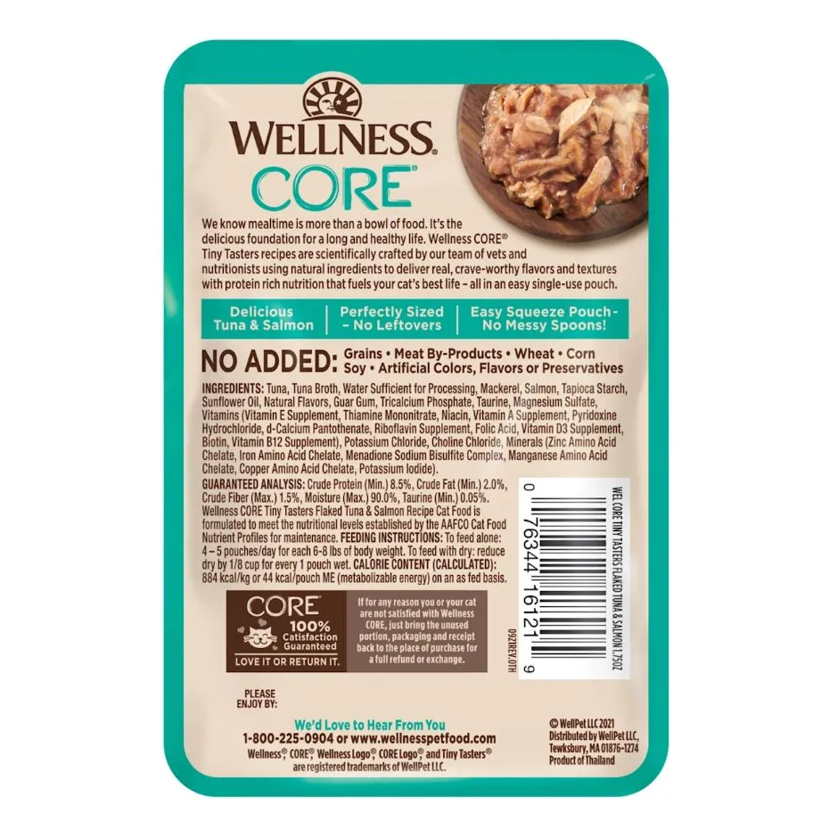 Wellness Tiny Tasters Wet Cat Food - Tuna & Salmon
